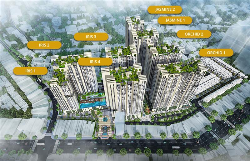 MẶT BẰNG THIẾT KẾ HÀ ĐÔ CENTROSA GARDEN