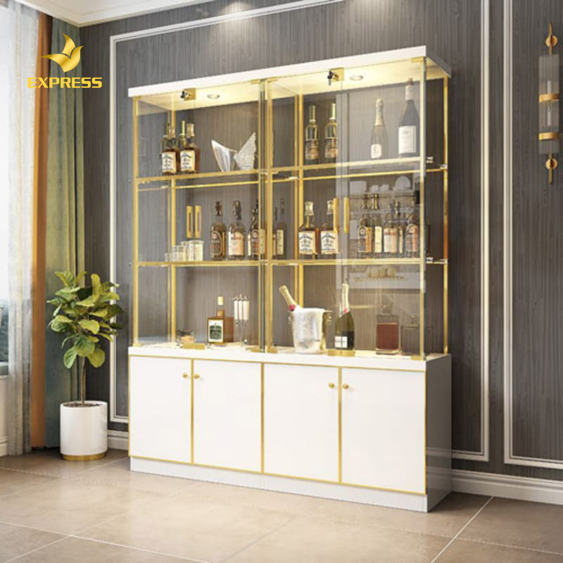 Tham khảo các kiểu thiết kế tủ rượu bằng nhôm kính đẹp hiện nay
