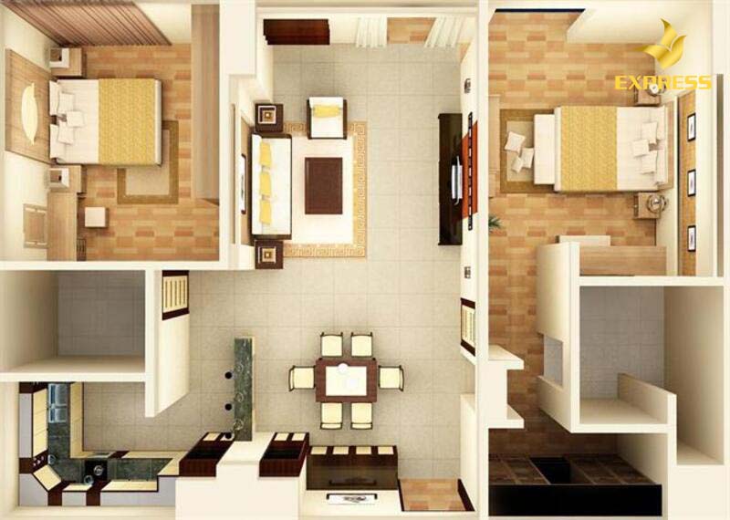 Sử dụng các vật dụng có nhiều chức năng thiết kế nội thất giúp tiết kiệm được diện tích