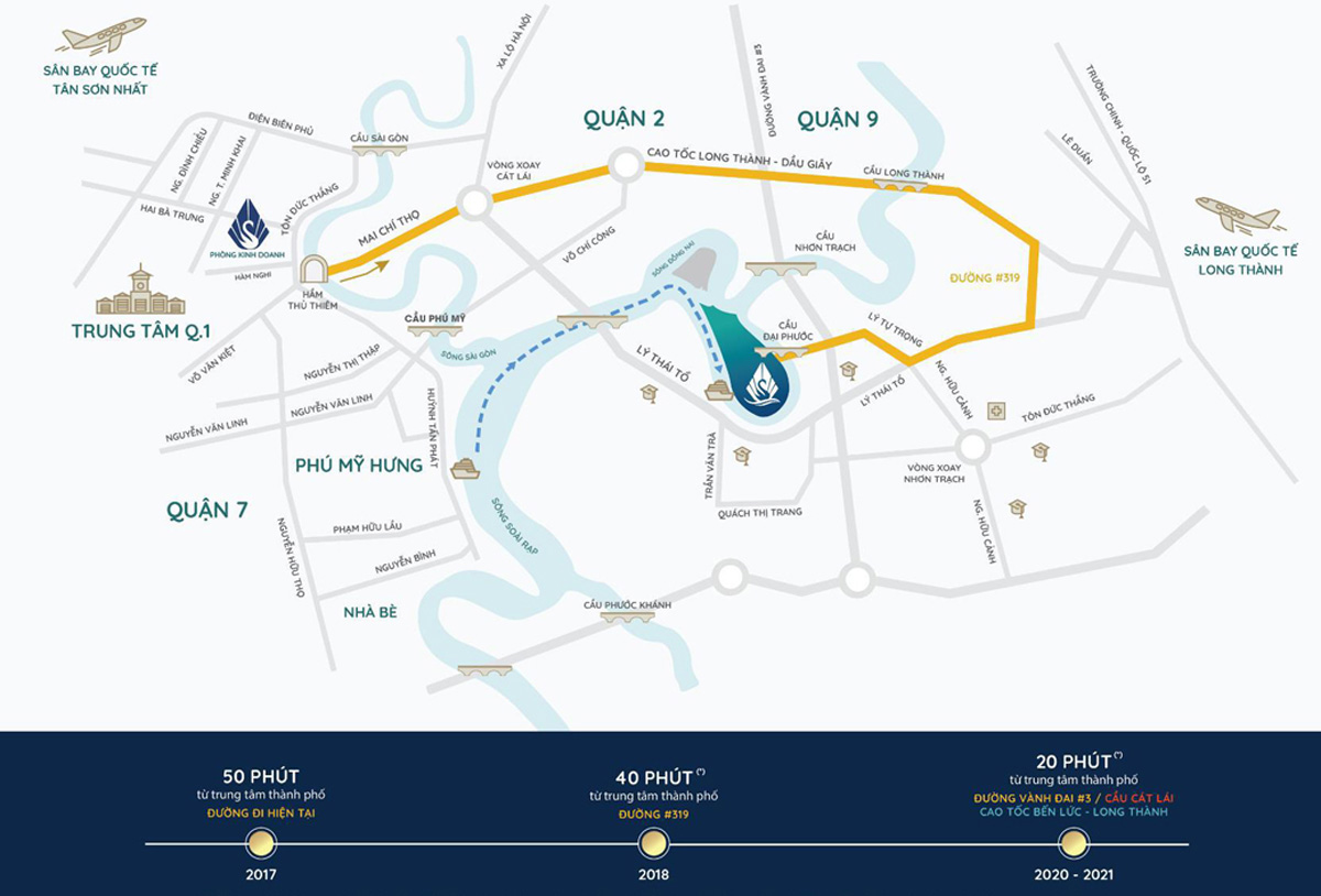 Địa chỉ dự án swan bay thuận tiện giao thông