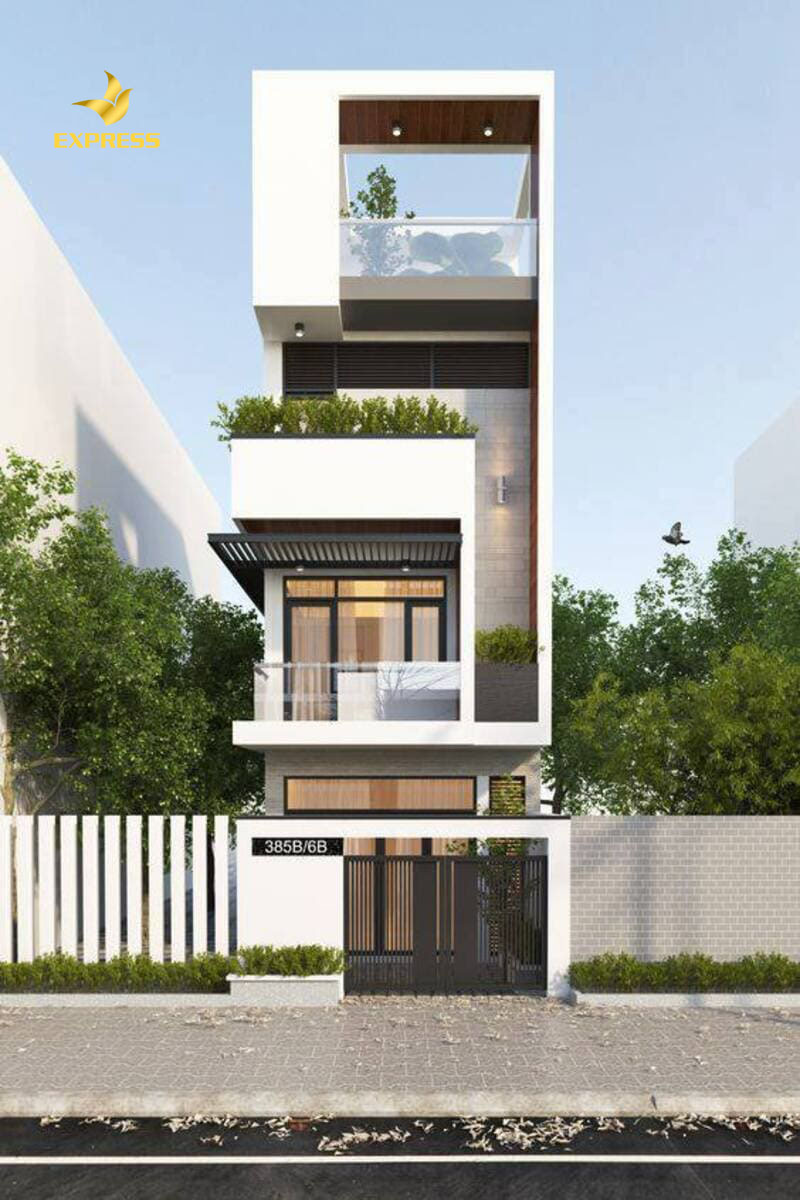 Kiểu xây dựng nhà phố với thiết kế mái bằng hiện đại sẽ là lựa chọn hoàn hảo cho các gia chủ sinh năm 1985