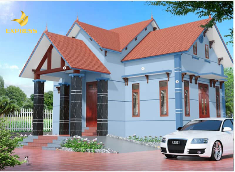 Mẫu nhà cấp 4 với thiết kế mái Thái sang trọng sẽ là lựa chọn tuyệt vời cho khách hàng tuổi Đinh Mão, mang lại may mắn cho gia chủ.