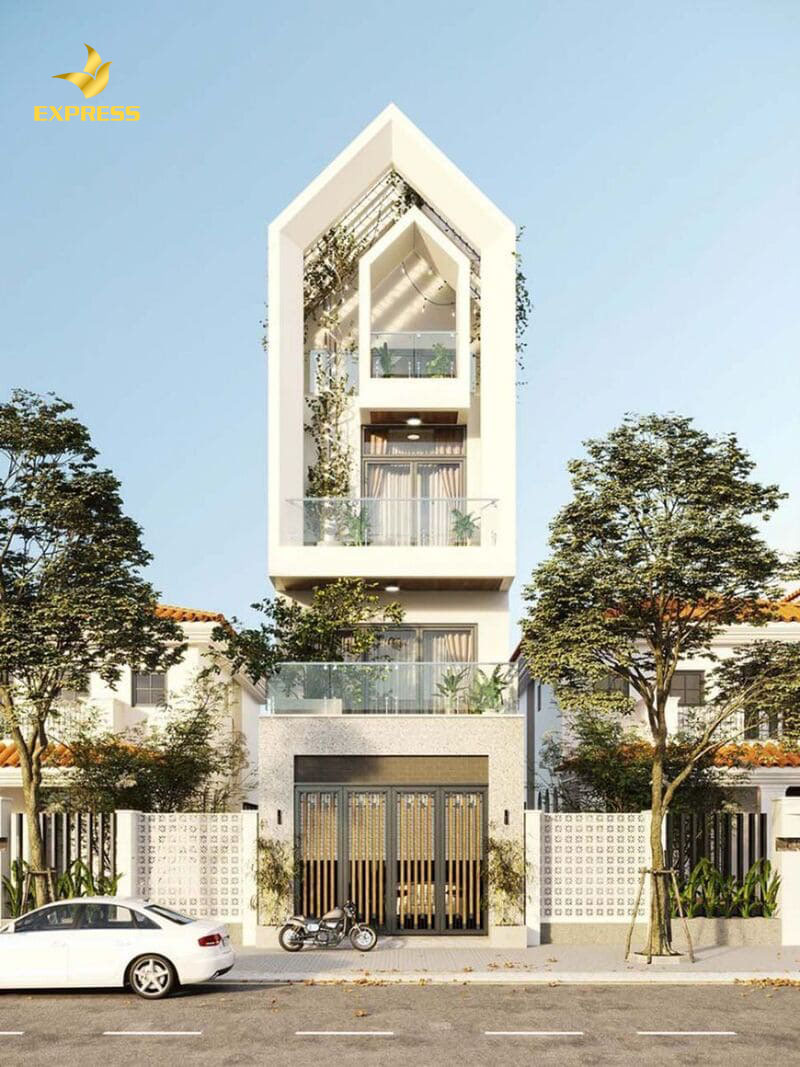 Mẫu nhà phố thiết kế độc đáo, hiện đại hợp với mệnh gia chủ sinh năm 1985