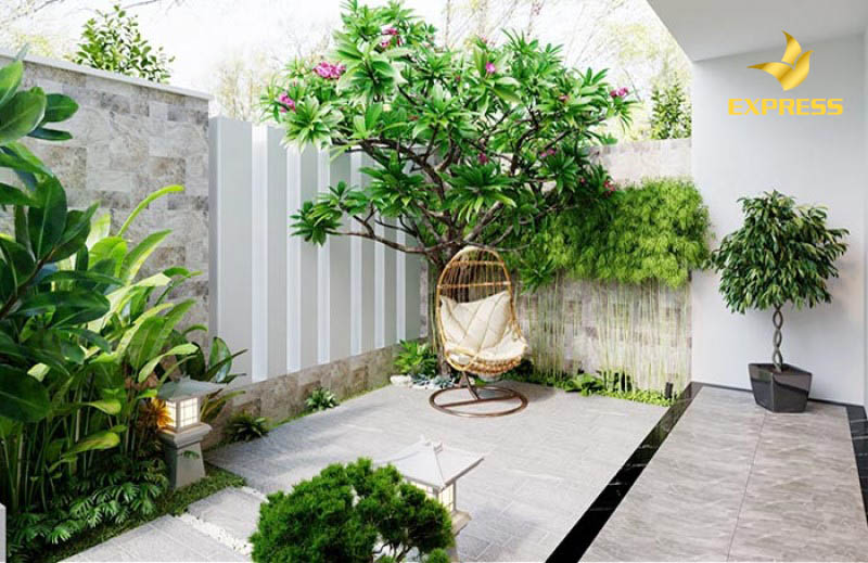 Mọi người nên chọn hướng làm sân vườn phù hợp.