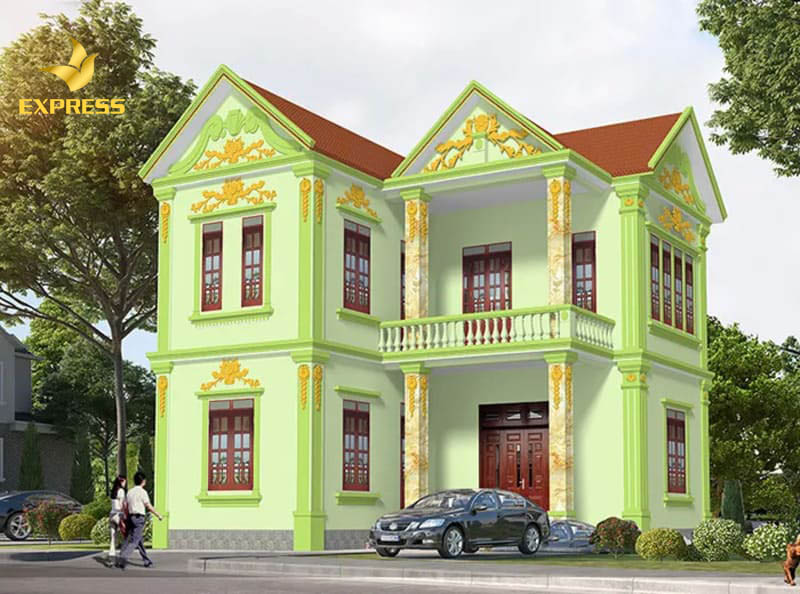 Thiết kế tân cổ điển sẽ không khiến khách hàng của bạn thất vọng khi lựa chọn mẫu nhà này