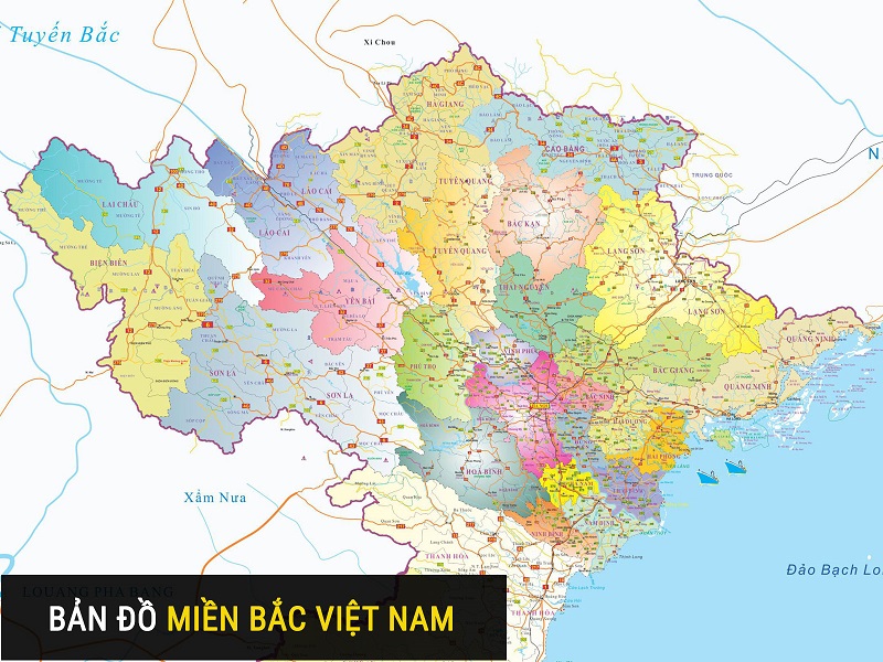 Ngắm nhìn bản đồ miền Bắc thu nhỏ