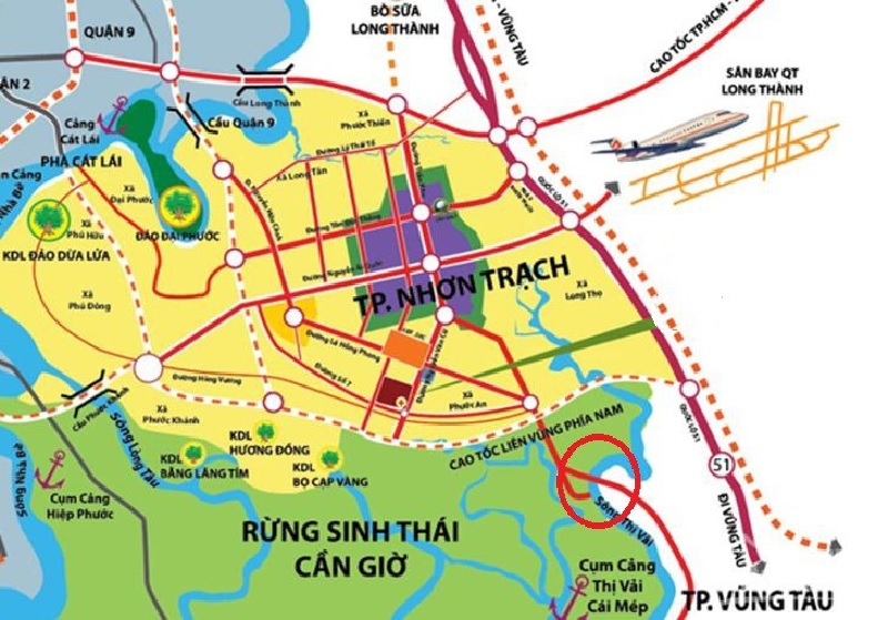 Bản đồ quy hoạch Nhơn Trạch – tỉnh Đồng Nai