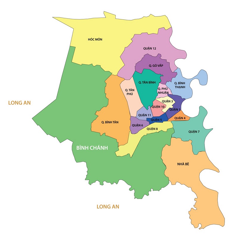 Bản đồ tp HCM. Thông tin quy hoạch thành phố mới nhất