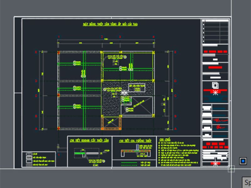 Bản vẽ cad nhà phố 4x16m đầy đủ chi tiết nhất