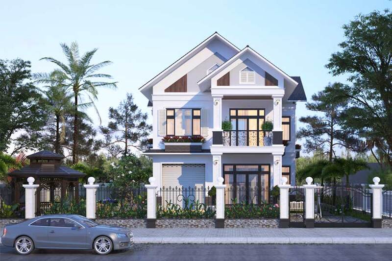 Các phong cách thiết kế mẫu biệt thự 2 tầng cho bạn tham khảo