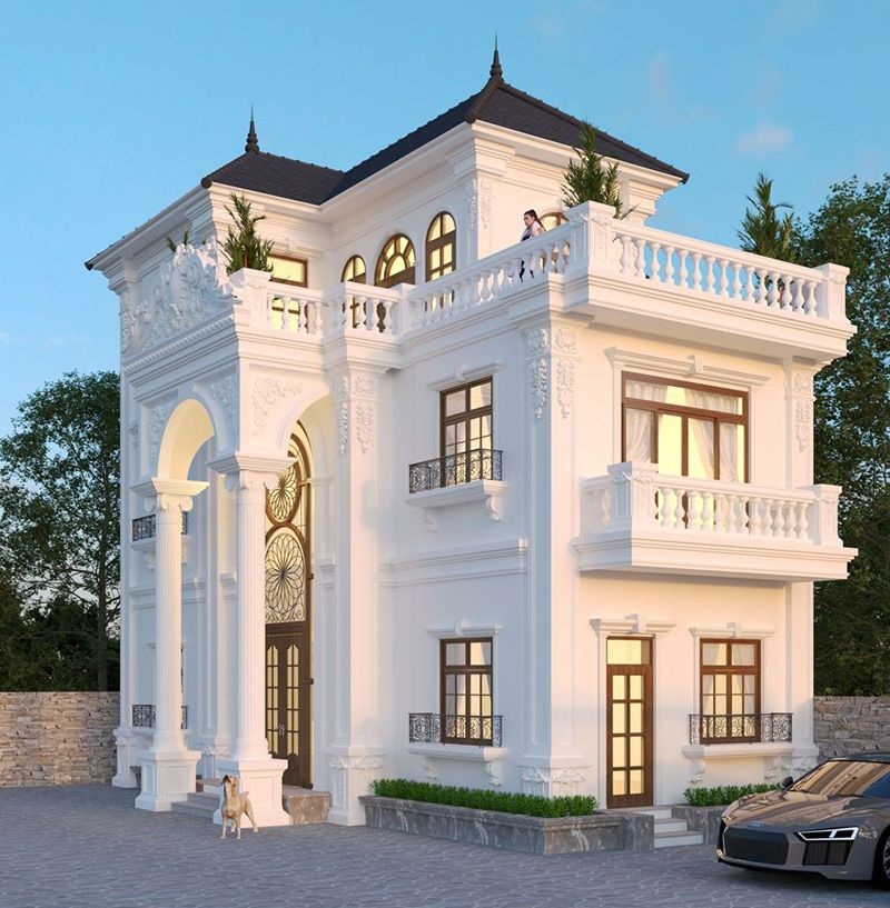 Mẫu biệt thự 3 tầng mái thái có gì đặc biệt mà khách hàng yêu thích chúng đến vậy?