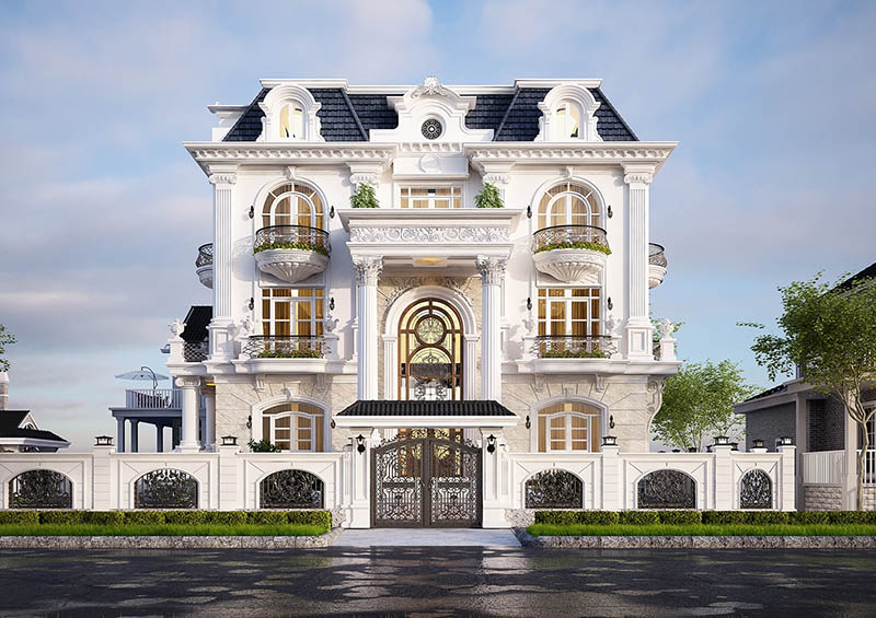 Điều đặc biệt ở những mẫu biệt thự 3 tầng tân cổ điển mới nhất hiện nay là gì?