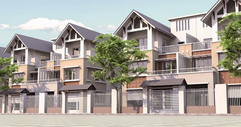 Biệt thự liền kề có tính thẩm mỹ cao