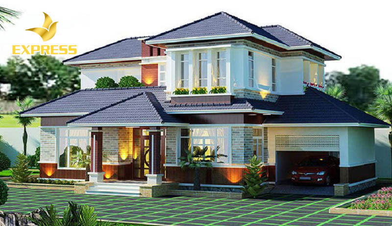 Những mẫu biệt thự nhà vườn 1 tầng 4 phòng ngủ đẹp