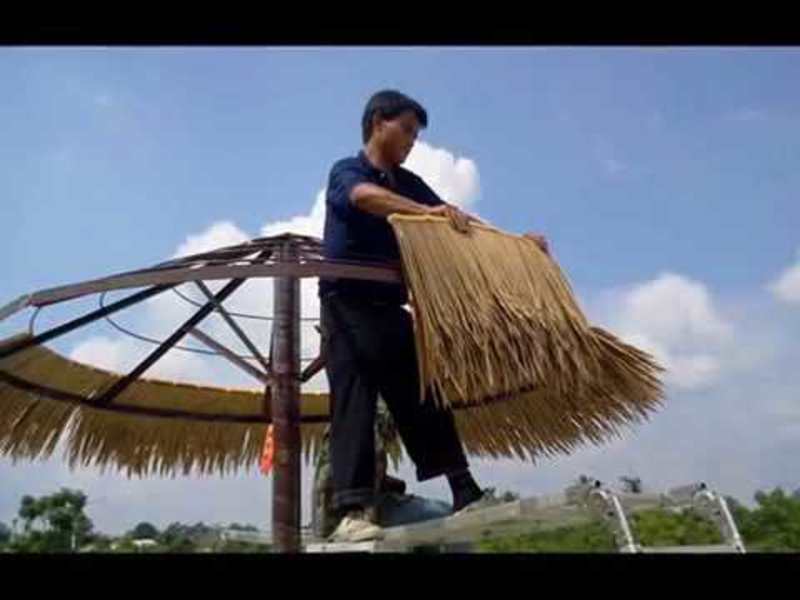 Cách lợp mái nhà bằng rơm hiệu quả và chất lượng
