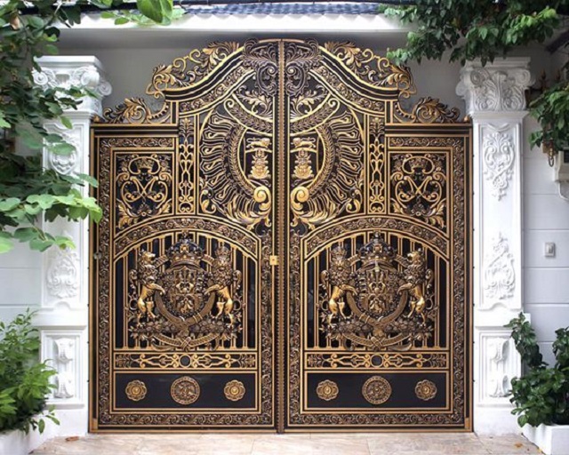 Cổng nhôm đúc đẹp
