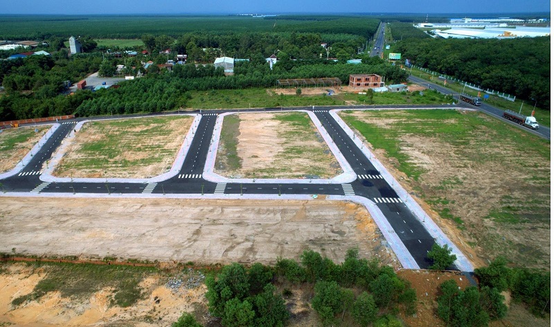 Đất dự án được phân lô