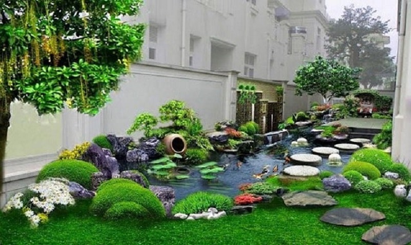 Khi thiết kế tiểu cảnh sân vườn cần lưu ý nhiều điều mới mang tới tính thẩm mỹ cao