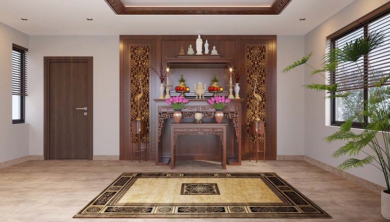 Không nên đặt bàn thờ ngược với hướng nhà
