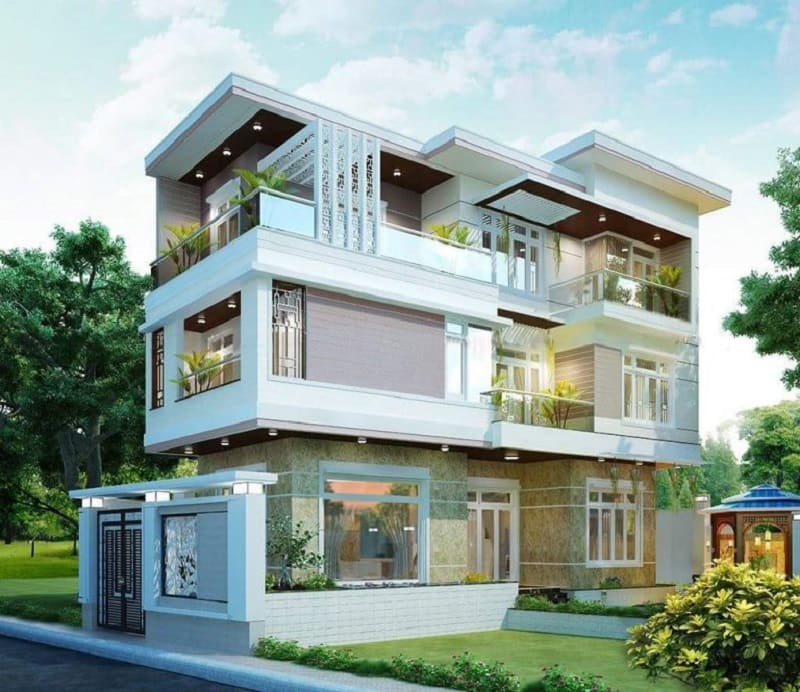 Kiểu nhà với đường nét hiện đại và được thiết kế hoàn hảo