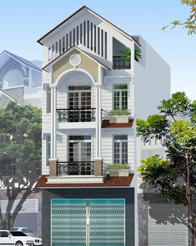 Lý do mẫu nhà mặt tiền 6m được ưa chuộng và chi phí xây dựng mẫu nhà mặt tiền.