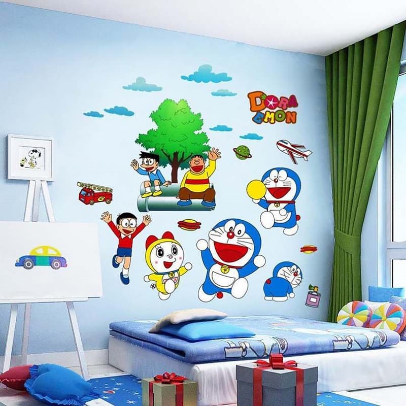 Mẫu dán tường bé trai 2