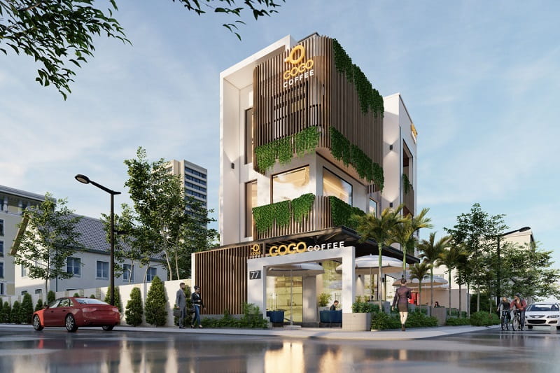 Thiết kế căn nhà 1 trệt 2 lầu đẹp hiện đại ngày nay