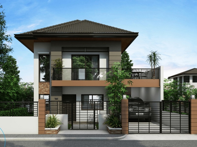 Mẫu nhà chữ L diện tích 70m2 đẹp và hiện đại