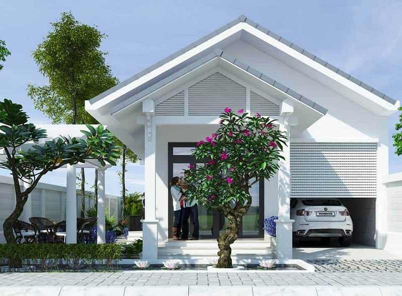 Mẫu nhà ống mái thái 1 tầng độc đáo hiện nay