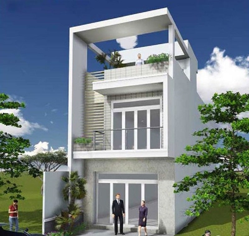 Các kiểu thiết kế nhà ống 2 tầng 1 tum hiện đại hot nhất hiện nay