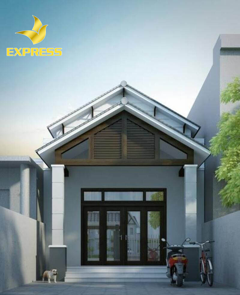 Mẫu nhà cấp 4 dạng ống đẹp