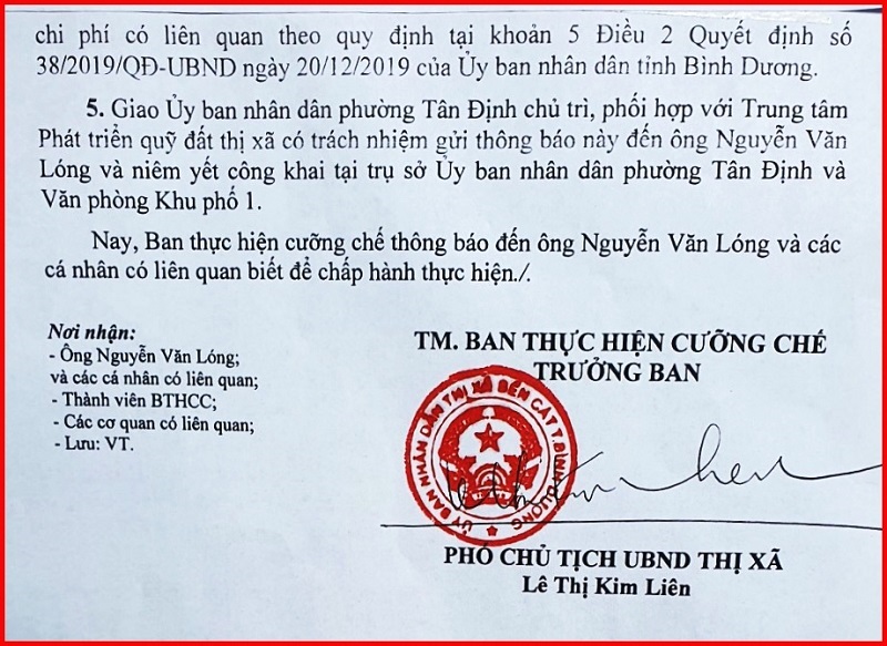 Nguyên tắc trong cưỡng chế thu hồi đất