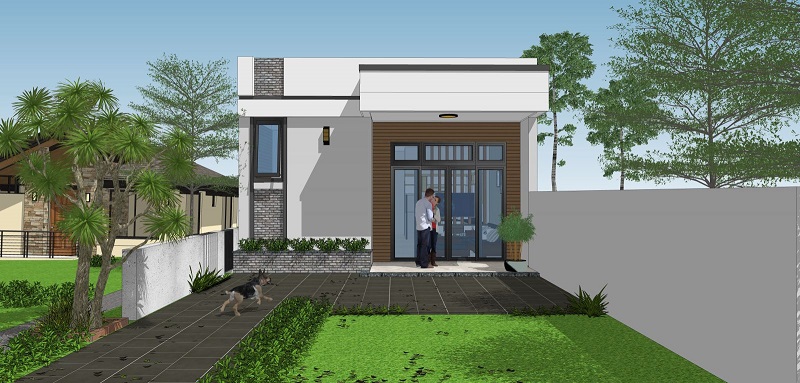Kinh nghiệm xây dựng nhà cấp 4 mái bằng đẹp năm 2021