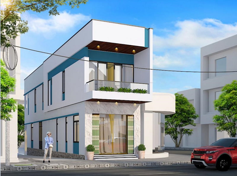 Nhà mặt tiền 2 tầng có diện tích 90m2