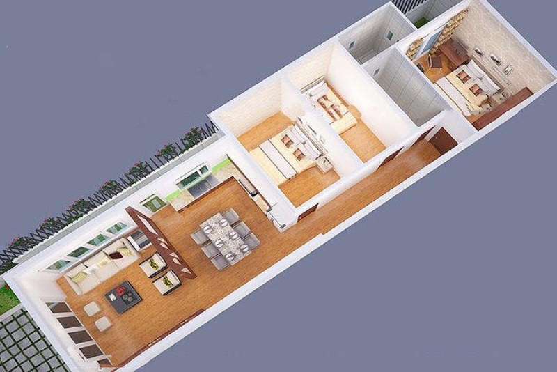 Nhà ống 1 tầng 3 phòng ngủ có những lưu ý gì