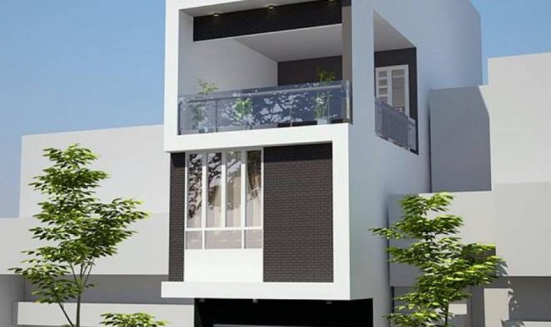 Tổng hợp nhà ống 2 tầng mái Thái đẹp nhất năm 2021