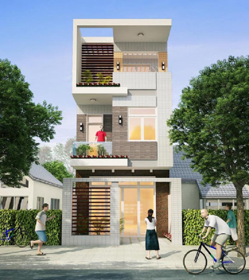 Mẹo thiết kế nhà tầng hiện đại, tiết kiệm không gian