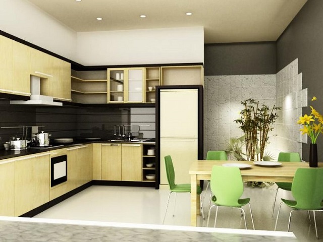 Bếp đặt theo tọa Đông Nam hướng Tây Bắc