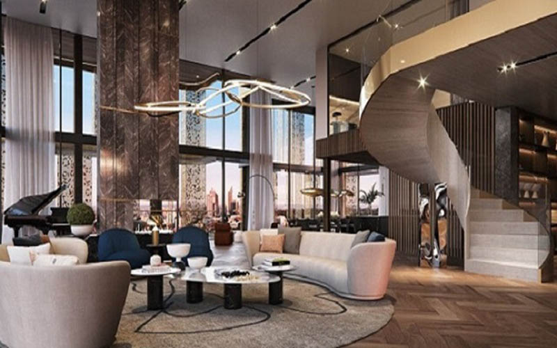 Toàn bộ căn hộ penthouse đều toát lên sự đẳng cấp riêng biệt