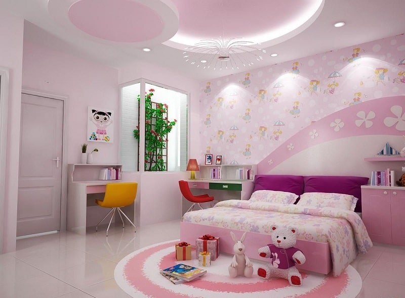 Trang trí phòng ngủ hợp lý cho các bé gái nhỏ