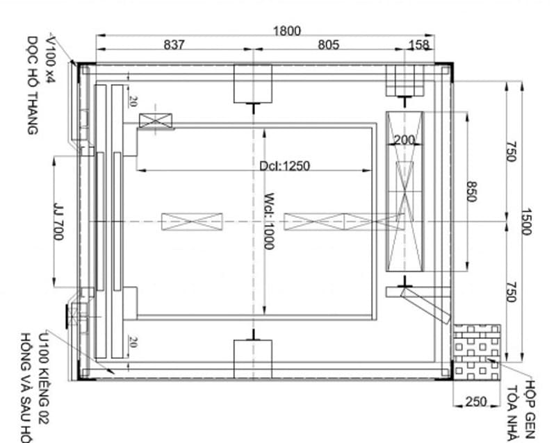 Tư vấn chọn kích thước thang máy của chung cư