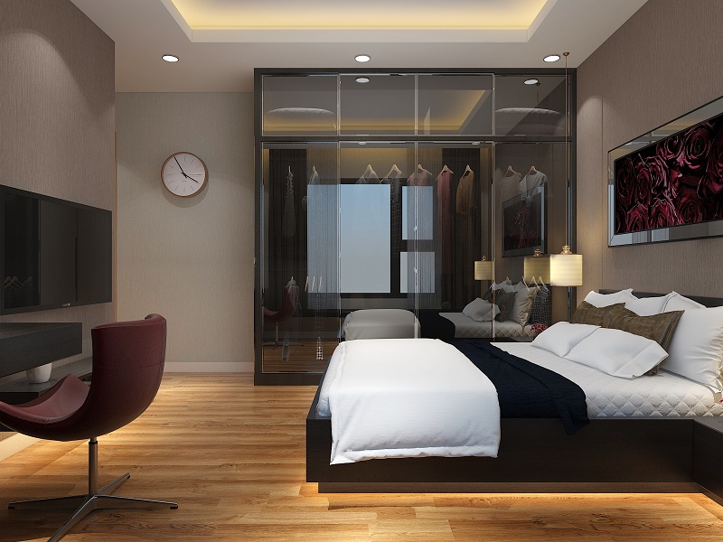 Cách đặt tủ có gương trong phòng ngủ đúng cách