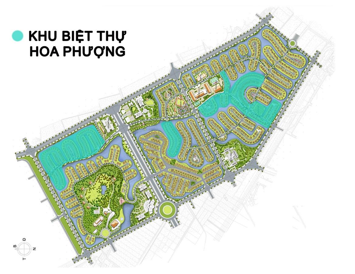 PHÂN KHU BIỆT THỰ HOA PHƯỢNG VINHOMES RIVERSIDE