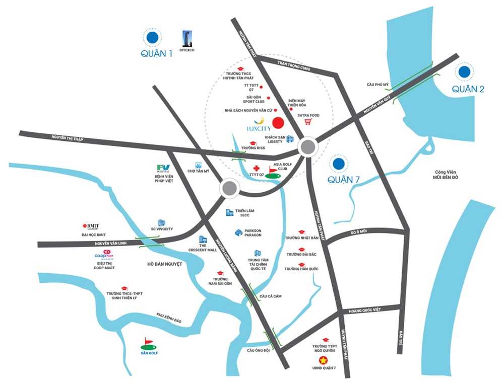 LUXCITY ĐẤT XANH QUẬN 7