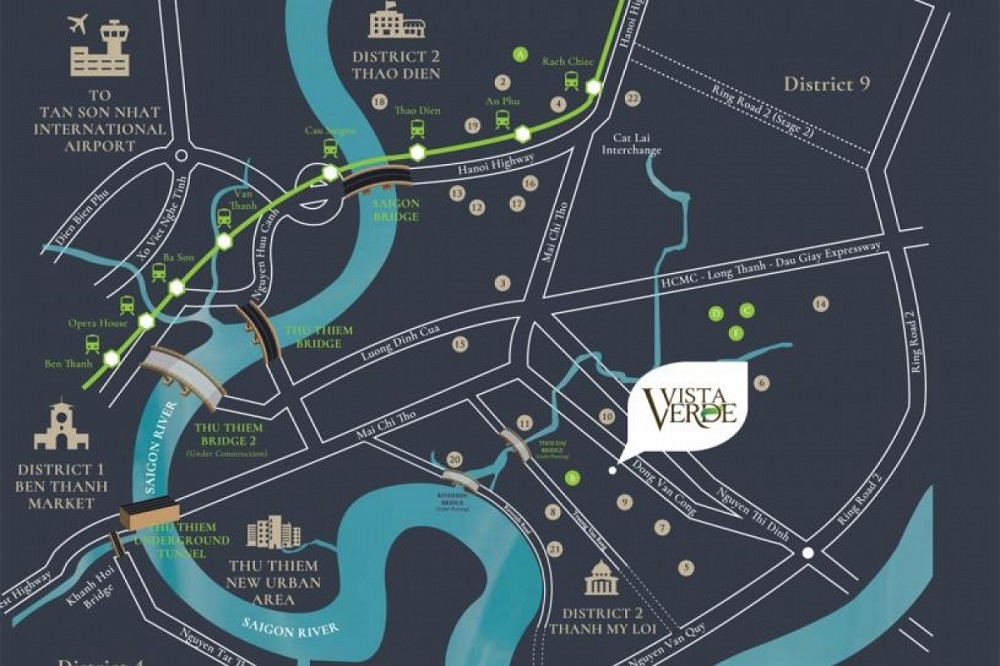 NHÀ PHỐ D2EIGHT CAPITALAND VISTA VERDE QUẬN 2