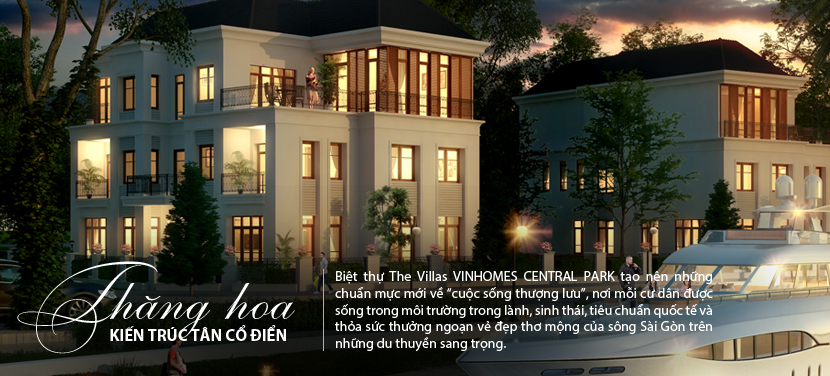 MẶT BẰNG BIỆT THỰ VINHOMES CENTRAL PARK