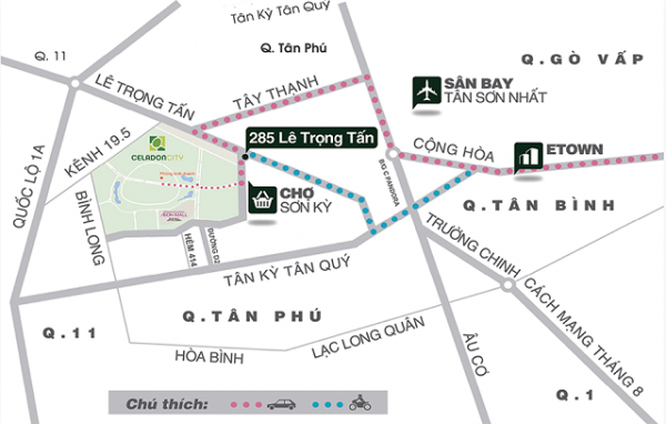 VỊ TRÍ CĂN HỘ CELADON CITY