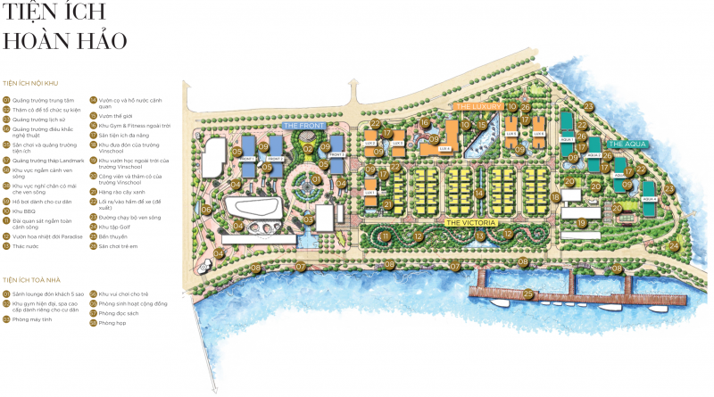 TIỆN ÍCH VINHOMES GOLDEN RIVER