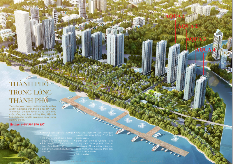 Tổng quan dự án Aqua Vinhomes Golden River