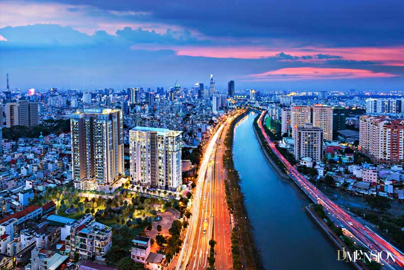 toàn cảnh dự án d1mension của capitaland